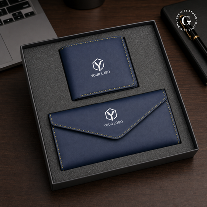 couple wallet set with TGS branding