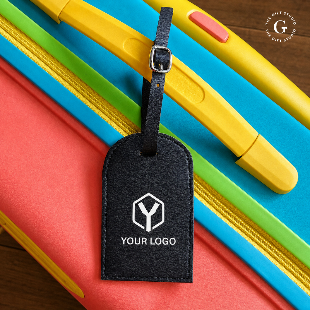 Leatherette Luggage Tag with TGS branding