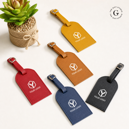Leatherette Luggage Tag with TGS branding