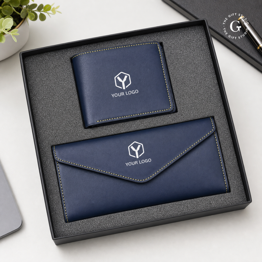 couple wallet set with TGS branding