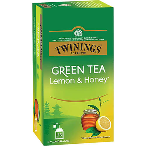 Twinings Green Lemon & Honey 25S Tea Bag Box