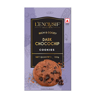 L Exclusif Dark Chocochip Cookies 150G (Non-Veg)