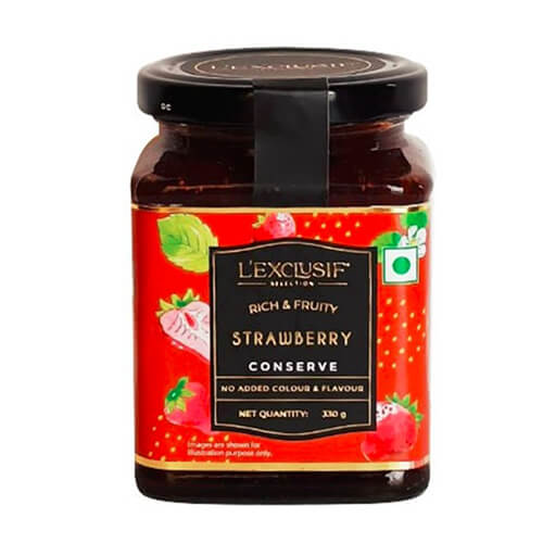 L'Exclusif Whole Strawberry Conserve 330G