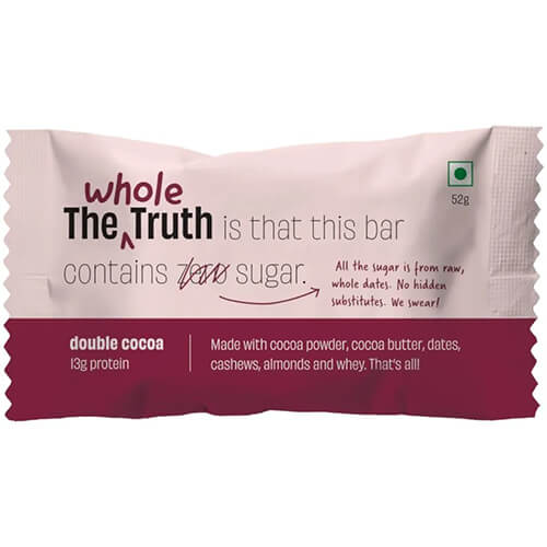 The Whole Truth Double Cocoa Protein Bar 52G
