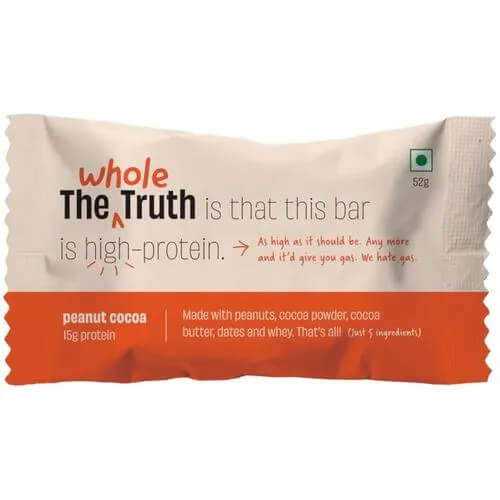 The Whole Truth Peanut Cocoa Protein Bar 52G