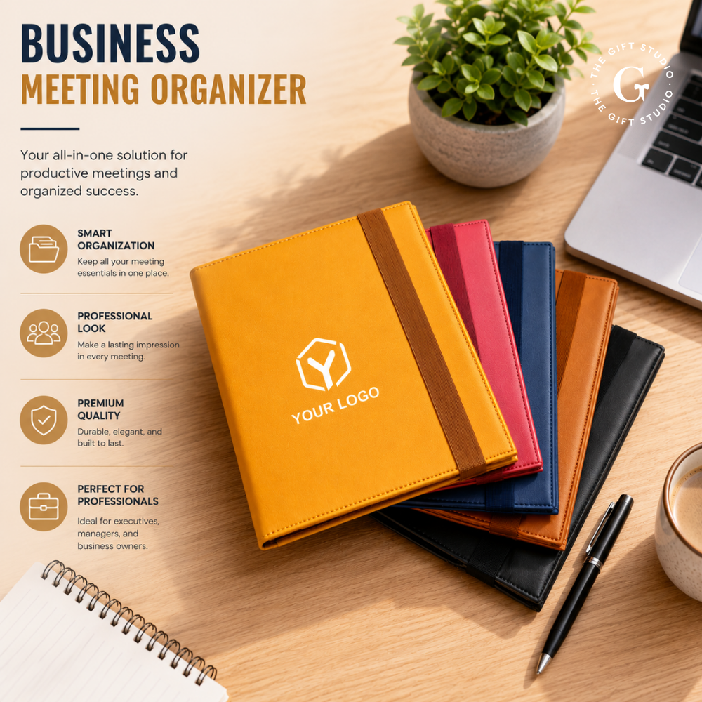 Work portfolio with Multiple Compartment Organizer with "your logo" and TGS branding