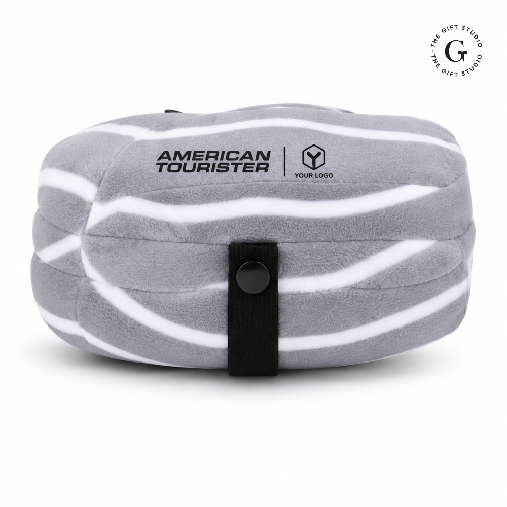 American Tourister Comfort Travel Pillow with TGS logo branding