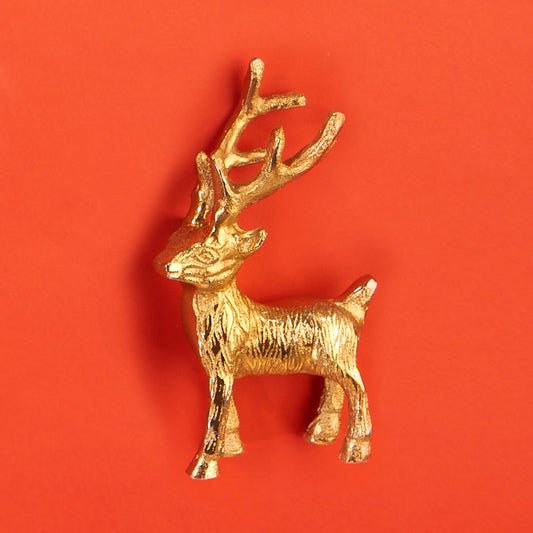 X Mas Gold Reindeer