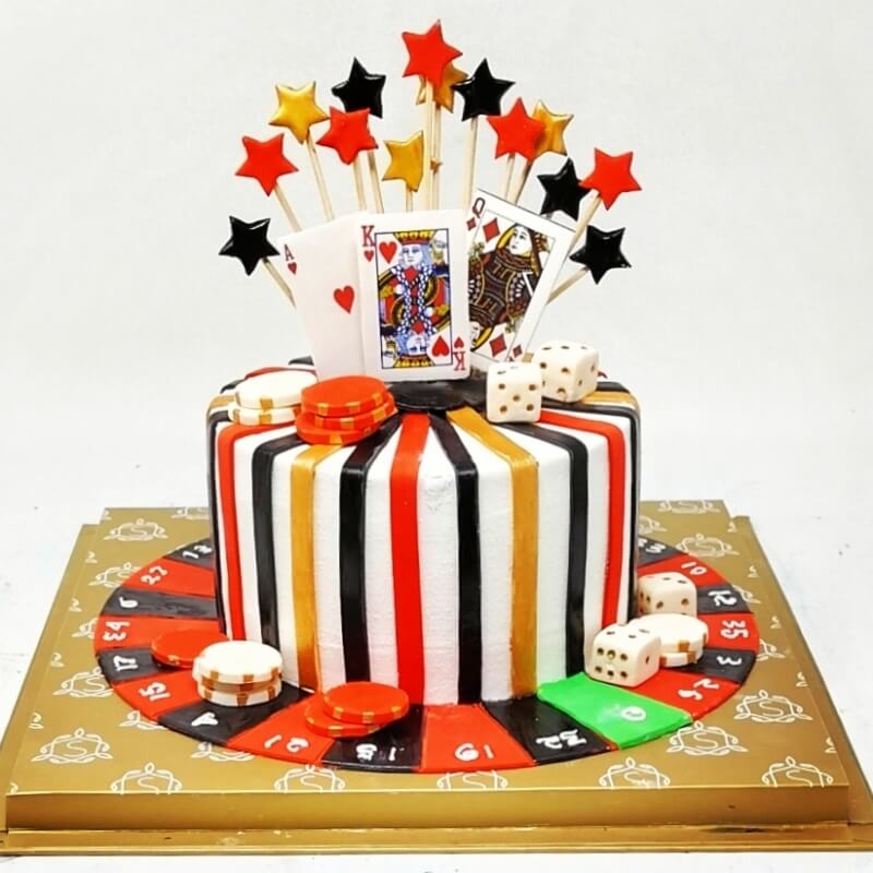 Casino & Poker Cake