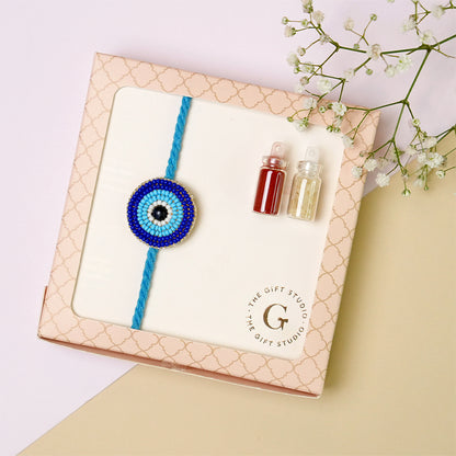 Blue Evil Eye Rakhi