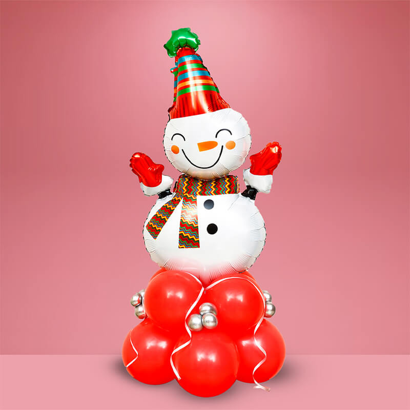 Snowman Santa Balloon Arrangement