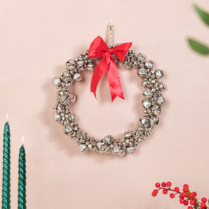 Decorative Silver Bells Wreath