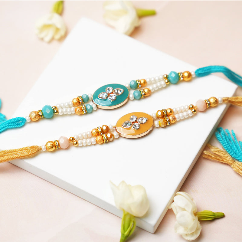 Majestic Meena Rakhis (Set of 2)