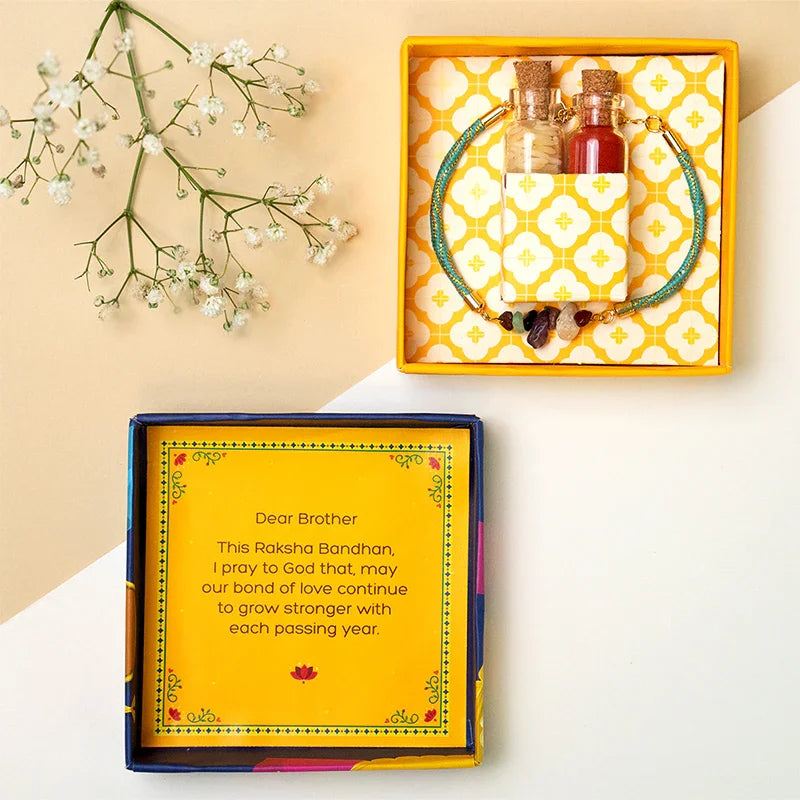 7 Chakra Stone Rakhi - The Gift Studio