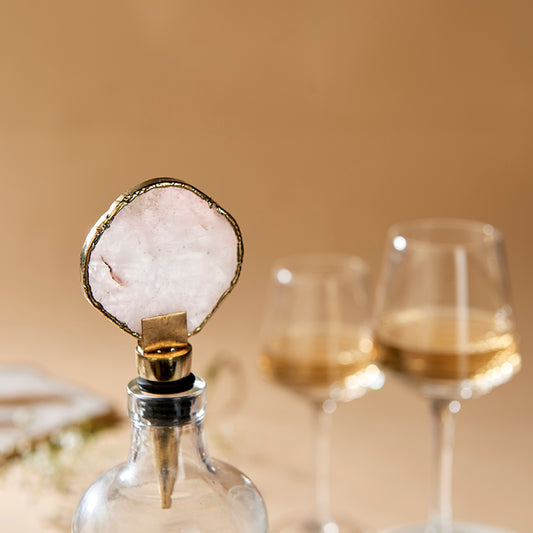 Rose Quartz Wine Stopper - The Gift Studio