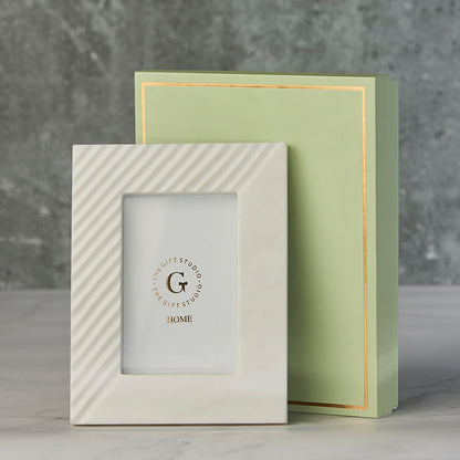 Classic White Marble Keepsake Frame - The Gift Studio