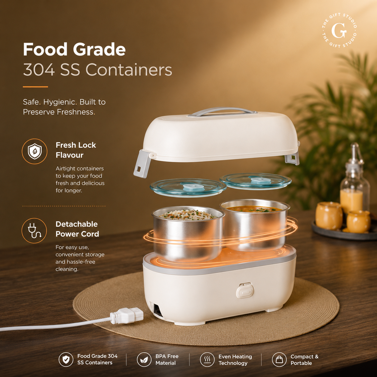XECH Hot Box II – 300W Hybrid Lunchbox with TGS branding
