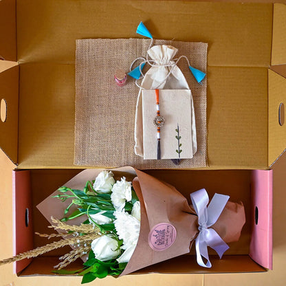 Mini Bouquet Bliss Box - Rakhi