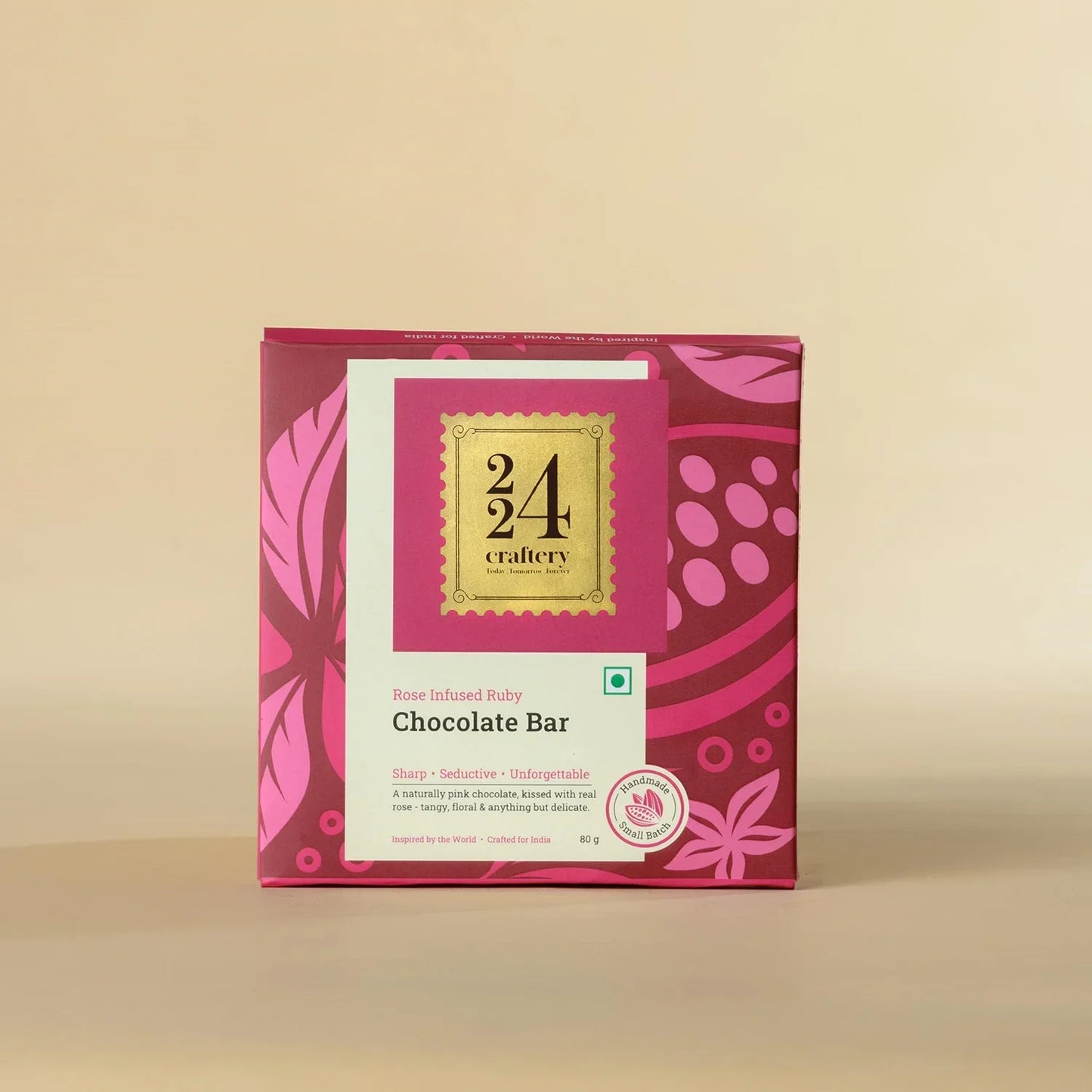 224 Rose Infused Ruby Chocolate Bar