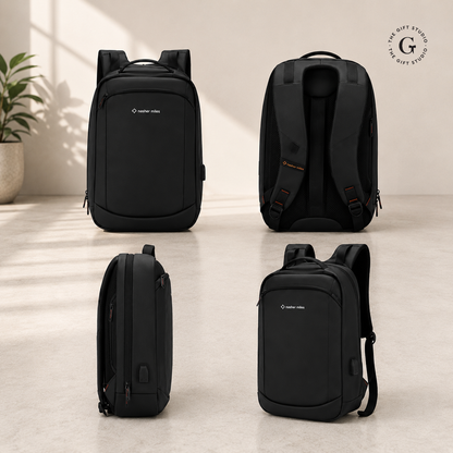 Nasher Miles Laptop backpack with TGS logo branding