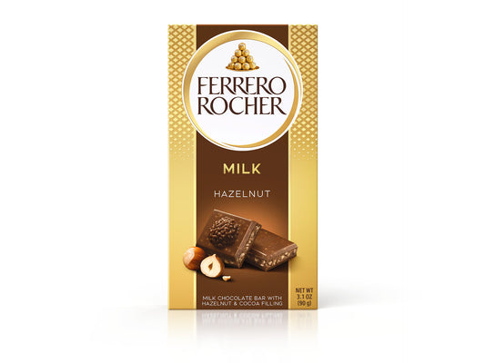 Ferrero Rocher Milk Hazelnut Chocolate Bar