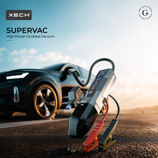 XECH Supervac high power cordless vacuum multi-functional automotive tool with TGs branding logo
