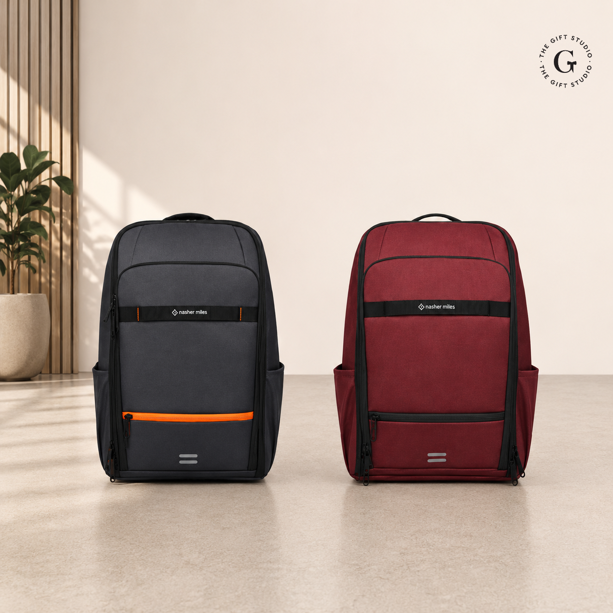 Nasher Miles Travel backpack with multiple compartments with TGS  branding