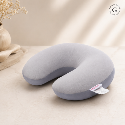 American Tourister memory foam Travel Comfort Neck Pillow with TGS branding logo.