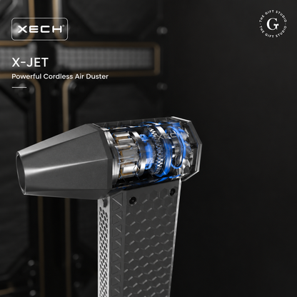 XECH X-JET – Powerful Cordless Air Duster with TGS branding logo