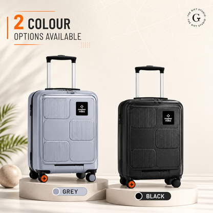 Nasher Miles brand Travel Cabin small luggage suitcase with TGS logo