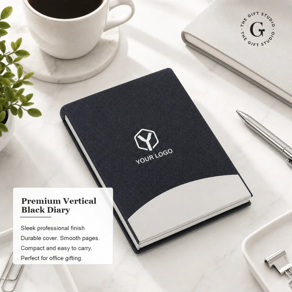 Vertical Black Executive Diary