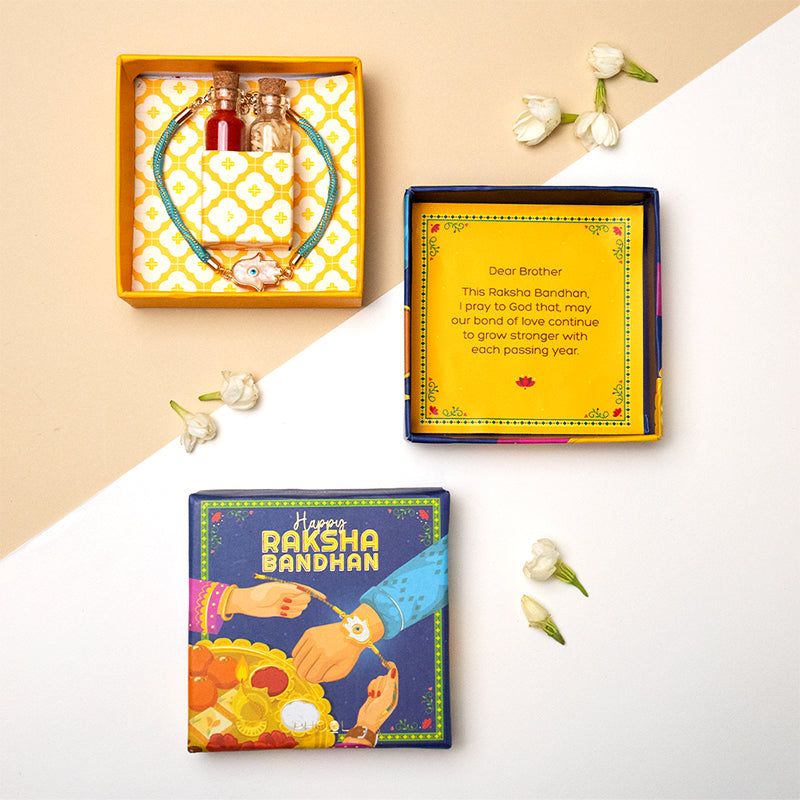 Hamsa Rakhi Delights Box