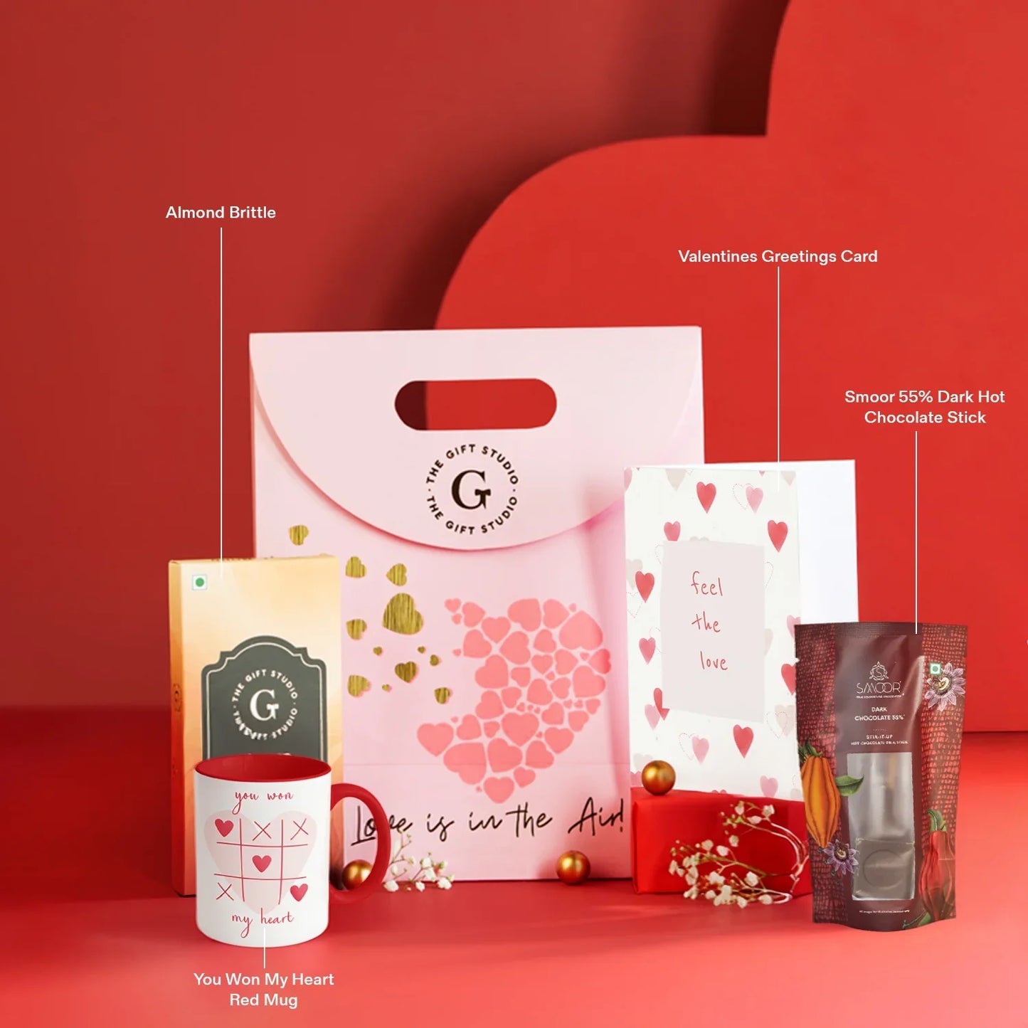 Chocolove hamper products with individual identification labels