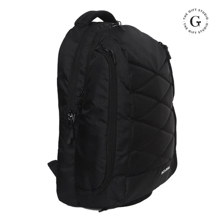 Black Jeff Max Backpack with TGS Logo and Jack & Jones Branding