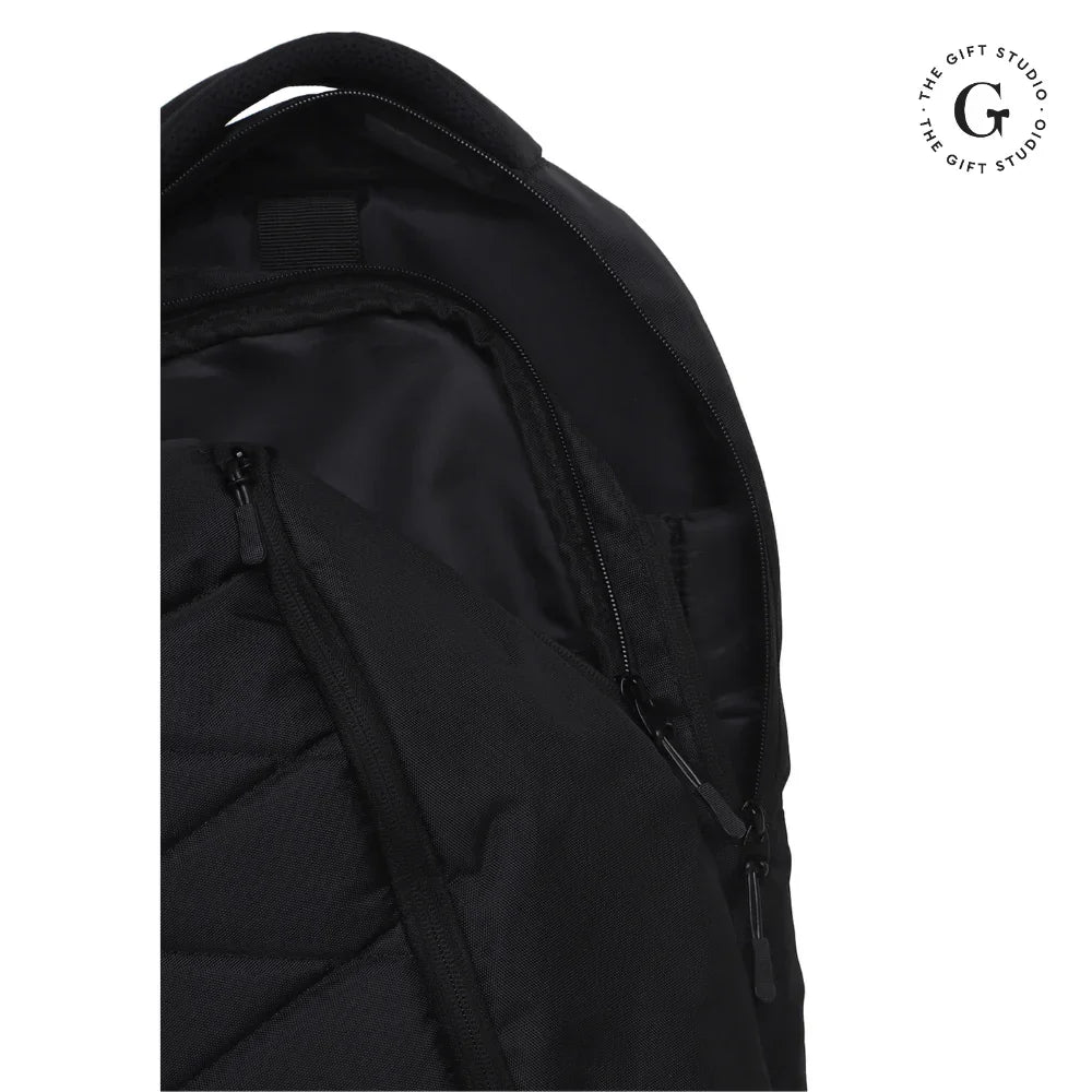 Black Jeff Max Backpack with TGS Logo and Jack & Jones Branding