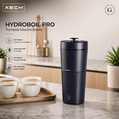 XECH Hydroboil Pro portable electric kettle with TGS logo branding