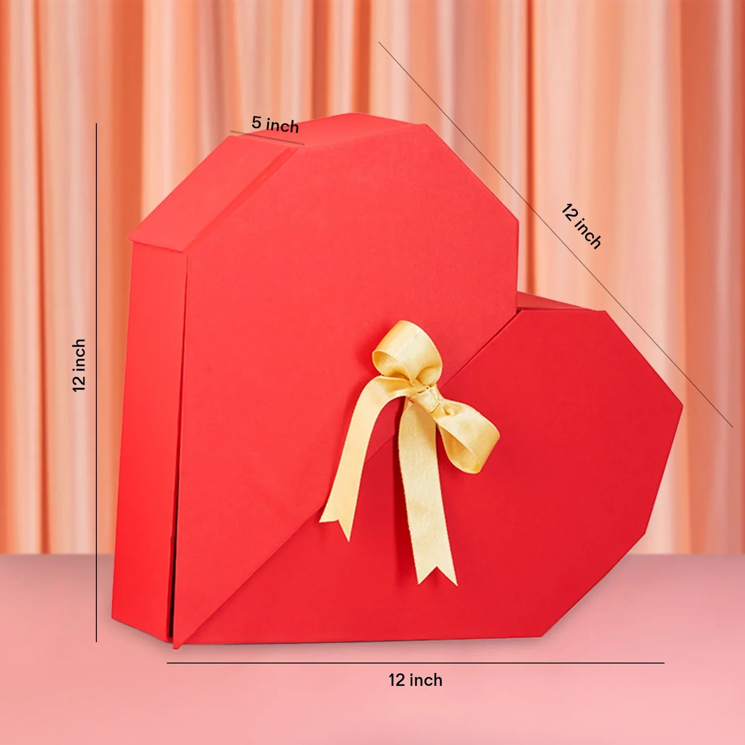 Exact dimensions and measurement of Be Mine Hamper gift box