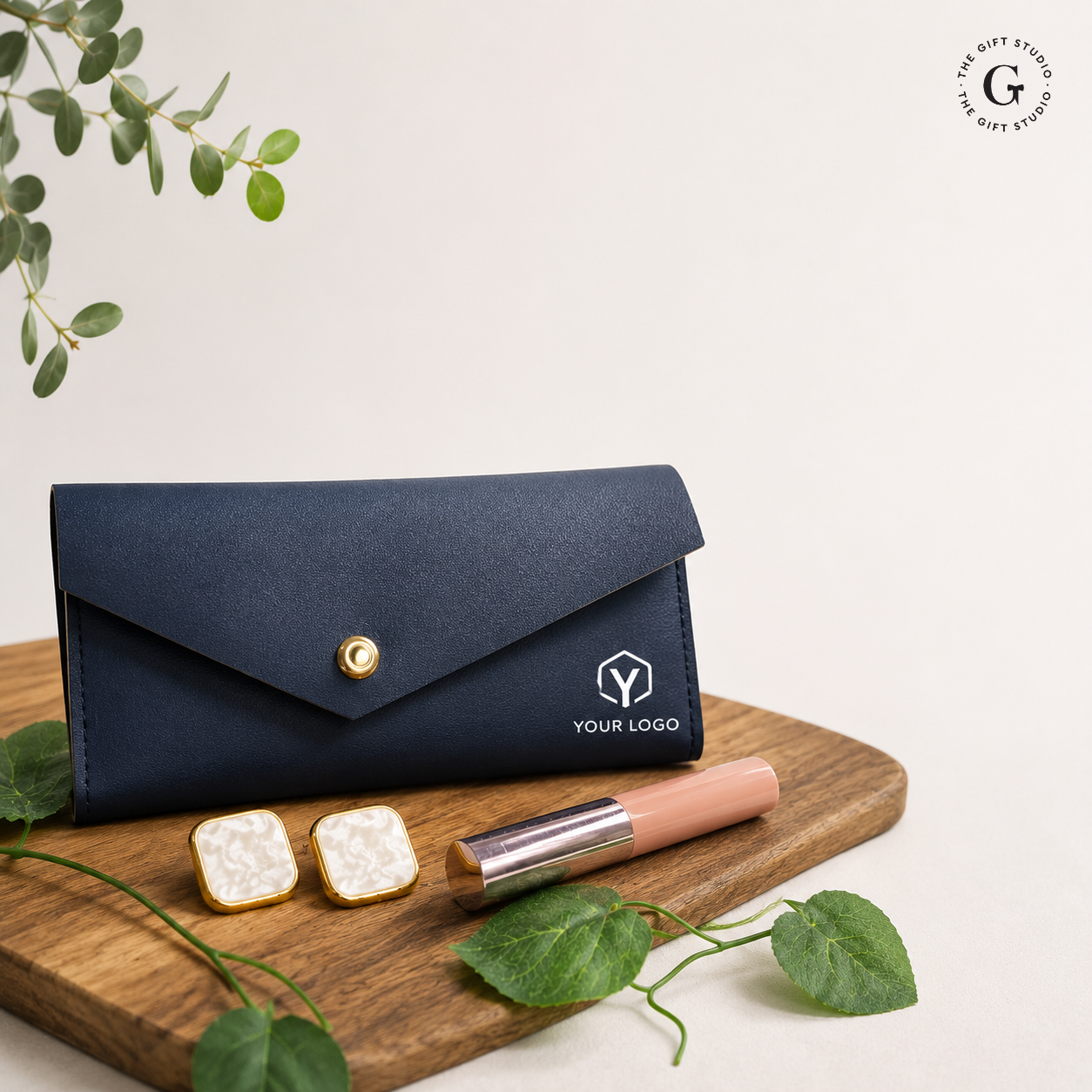 Seal Trifold Wallet for Women with TGS branding