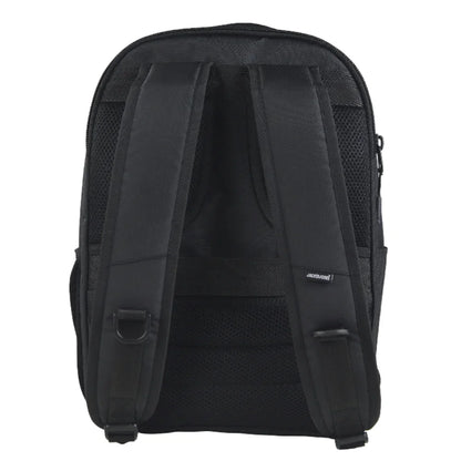 Black Molded backpack with Jack & Jones branding and TGS Logo