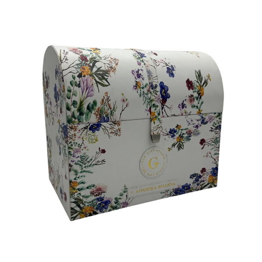 Anamika Khanna PU printed Treasure Chest 15x10x14in