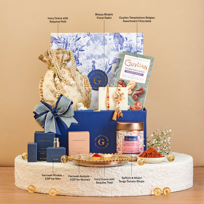 Aromatic Affection Bhaiya-Bhabhi Rakhi Hamper