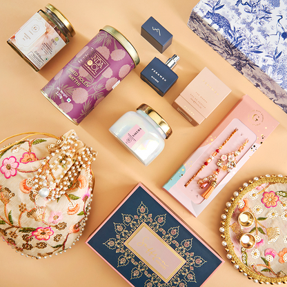 Aromatic Affection Bhaiya-Bhabhi Rakhi Hamper_The Gift Studio
