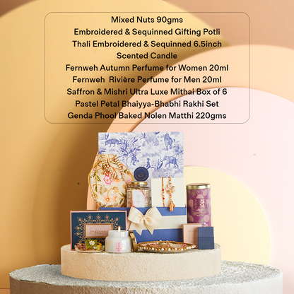 Aromatic Affection Bhaiya-Bhabhi Rakhi Hamper_The Gift Studio