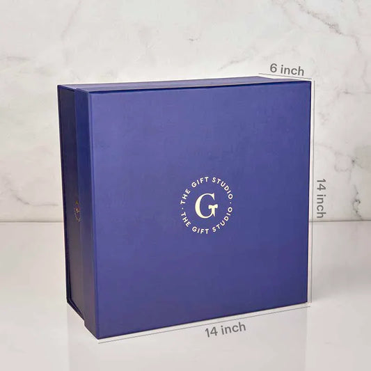 Blue Large Box 14X14X6 Inch_The Gift Studio