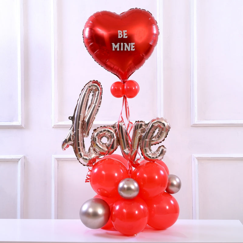 Be Mine Love Balloon Bouquet - The Gift Studio