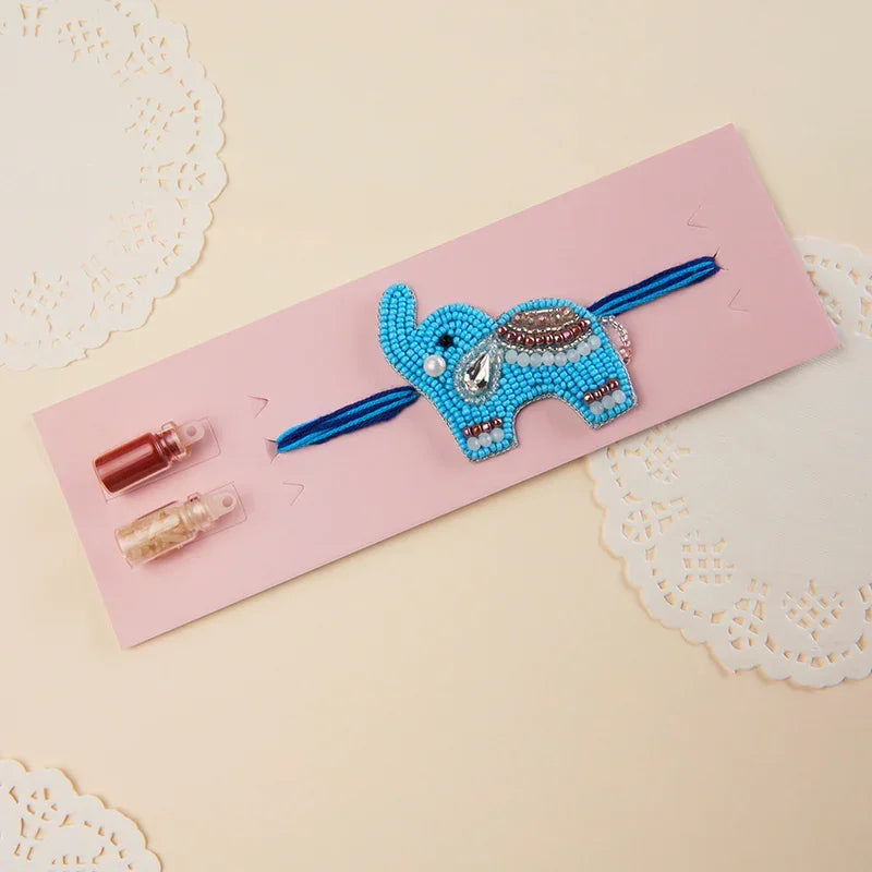 Beaded Elephant kids Rakhi_The Gift Studio