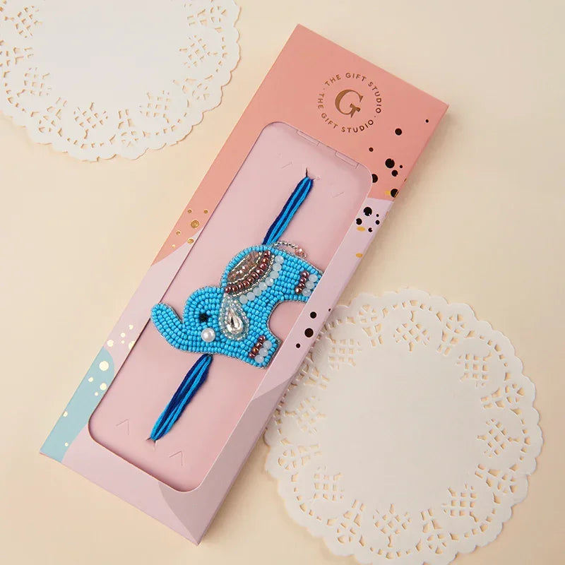 Beaded Elephant kids Rakhi_The Gift Studio
