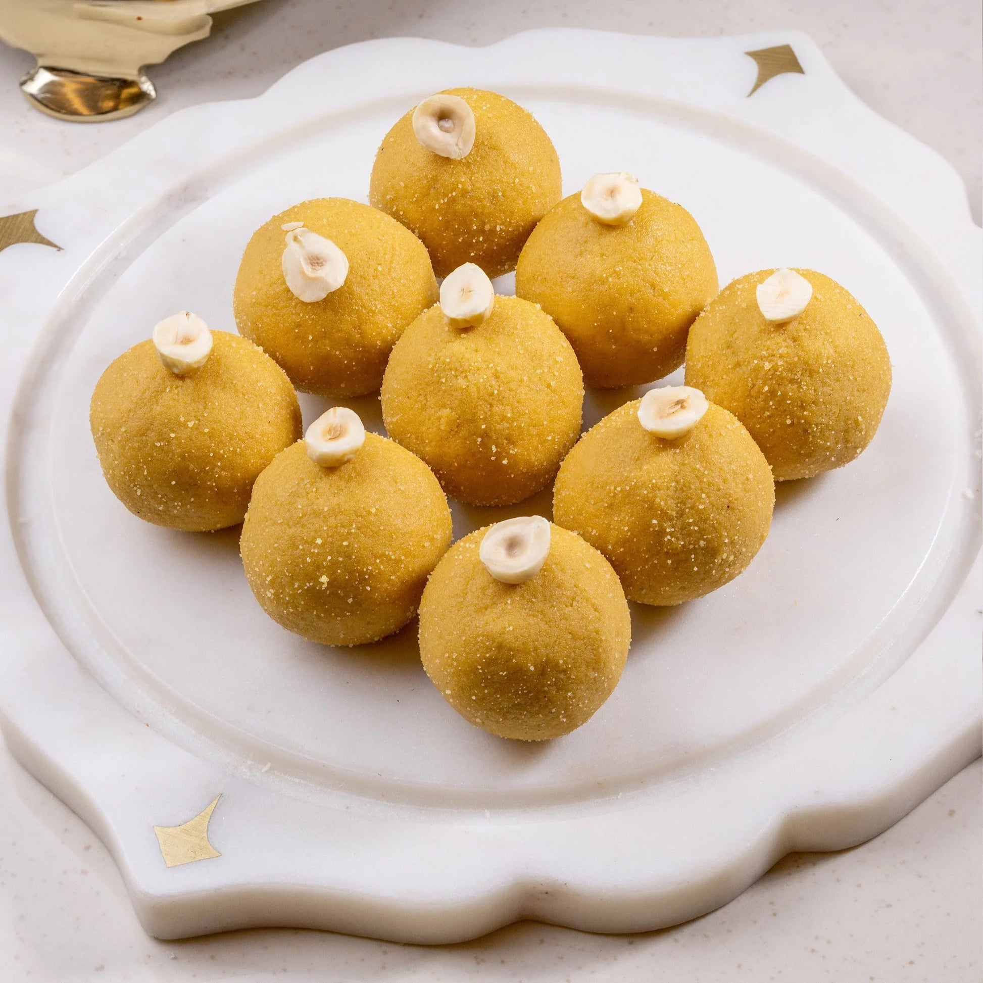 Besan & Hazelnut Truffle box of 12 - The Gift Studio