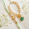 Bhaiya Bhabhi Rakhi with Pearl & Lush Green Stone