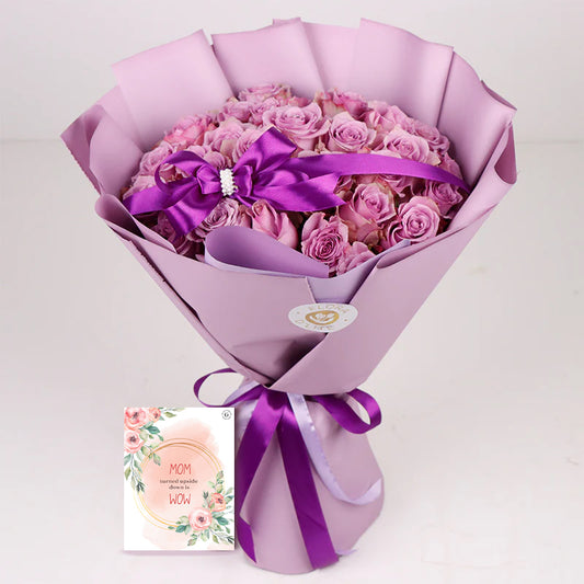 Blushing Purple Roses